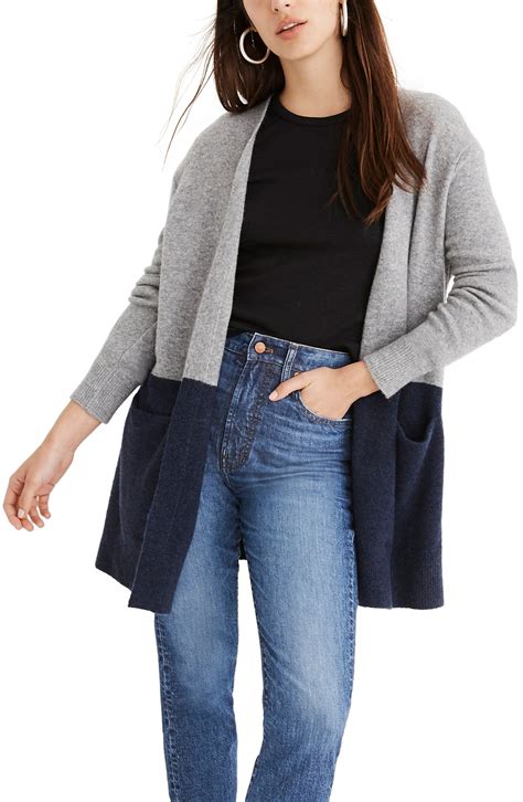 madewell cardigan|madewell colorblock cardigan.